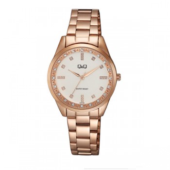 Γυναικείο ρολόι ροζ χρυσό με μπρασελέ